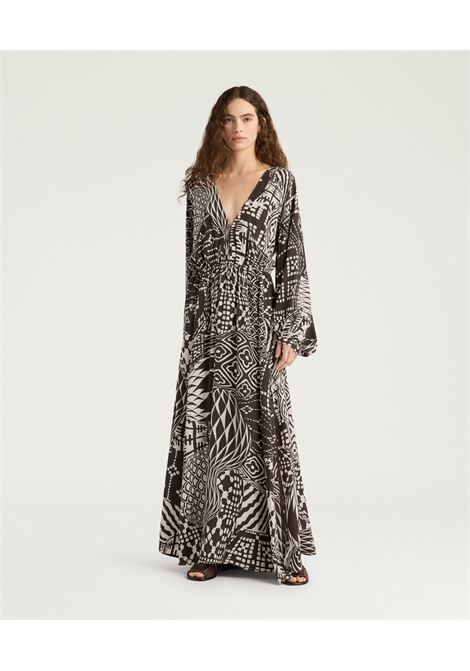 Vestito Momonì Francisco da Cerimonia in Seta - Corpino e Gonna Arricciati MOMONI | Vestiti | MODR0101161