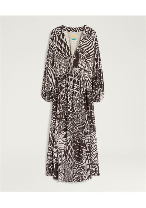 Vestito Momonì Francisco da Cerimonia in Seta - Corpino e Gonna Arricciati MOMONI | Vestiti | MODR0101161