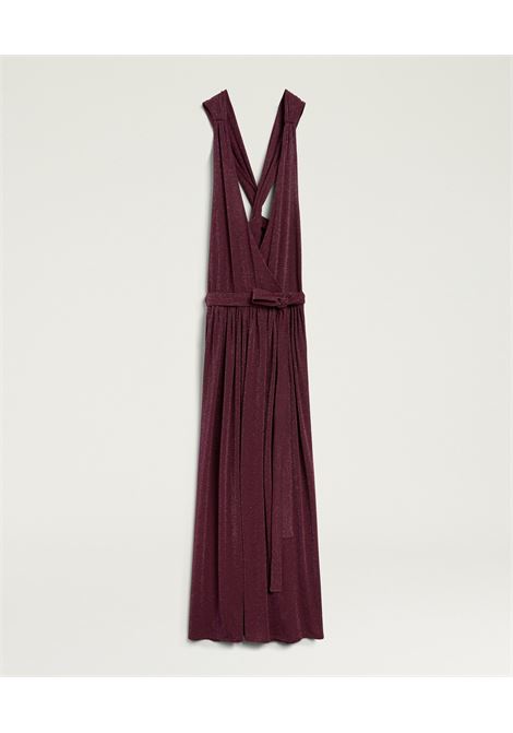 Momonì vestito Pepita lungo in jersey lurex elasticizzato con scollo incrociato MOMONI | Vestiti | MODR0230384