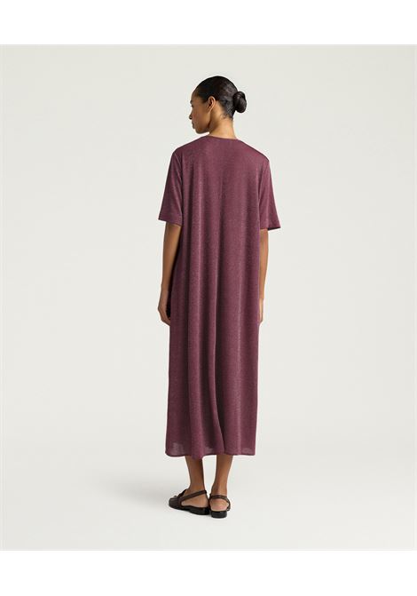 Momonì abito Penelope lungo in jersey lurex con scollo a V MOMONI | Abiti | MODR0350384