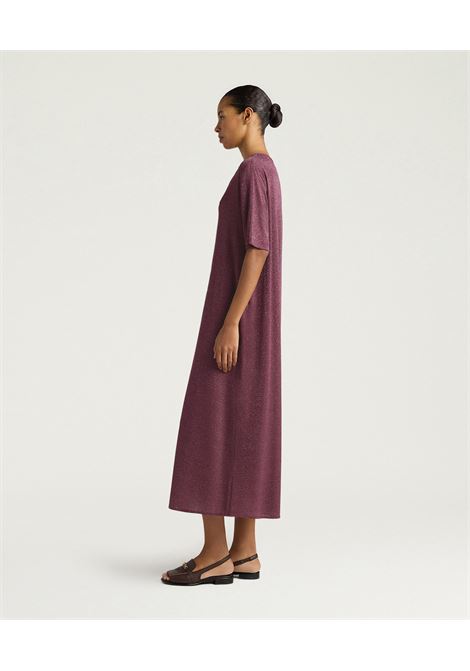 Momonì abito Penelope lungo in jersey lurex con scollo a V MOMONI | Abiti | MODR0350384
