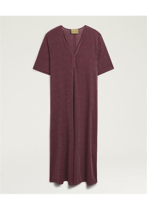 Momonì abito Penelope lungo in jersey lurex con scollo a V MOMONI | Abiti | MODR0350384