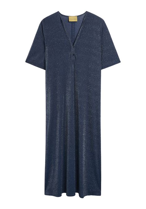 Momonì abito Penelope lungo in jersey lurex con scollo a V MOMONI | Abiti | MODR0350890