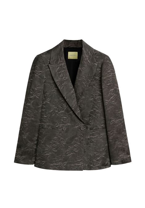 Giacca Momonì Sanchez Doppiopetto in Jacquard - Tintura Naturale Mudding Bicolore MOMONI | GIACCHE | MOJA0310630