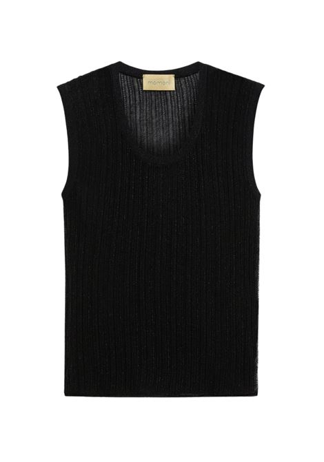 Momonì Takoda Tank Top in Viscose Lurex Mixed Stitches - Multi-Row Ribs MOMONI |  | MOKN0010990