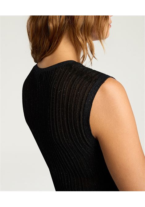 Momonì Takoda Tank Top in Viscose Lurex Mixed Stitches - Multi-Row Ribs MOMONI |  | MOKN0010990