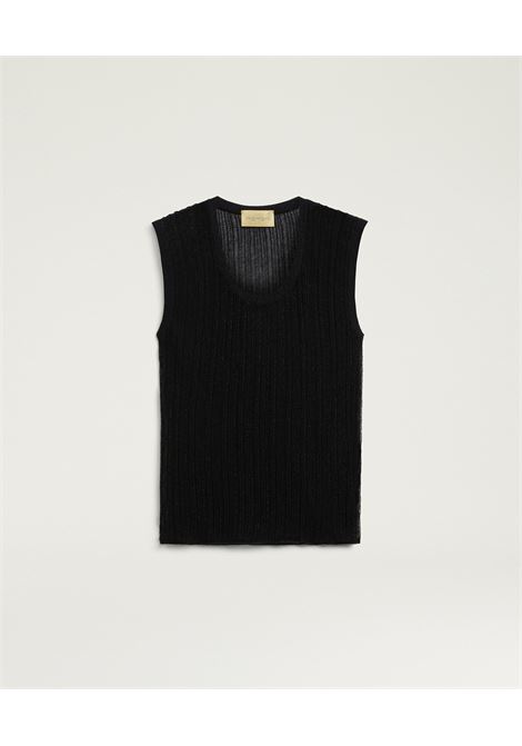 Momonì Takoda Tank Top in Viscose Lurex Mixed Stitches - Multi-Row Ribs MOMONI |  | MOKN0010990