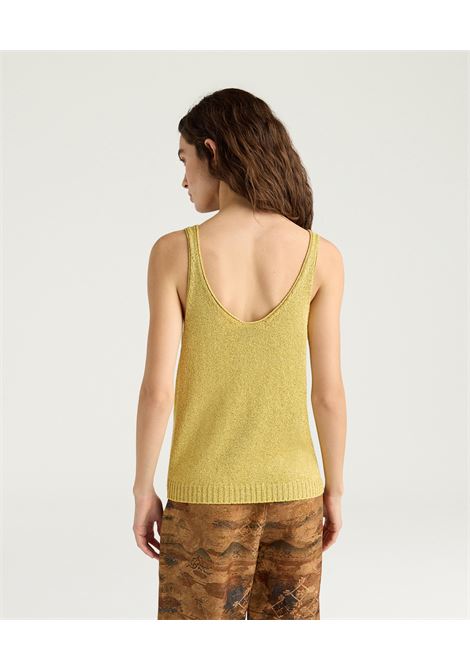 Momonì David Tank Top in Smooth Knit Tape Yarn Lurex - Flat Stitch MOMONI |  | MOKN0050259