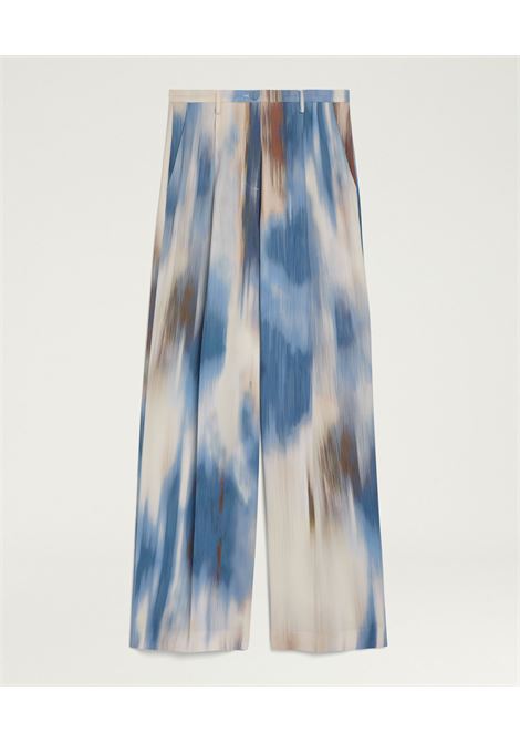 Pantaloni Momonì Aliento in Cady di Viscosa Stampato - Fit Maschile Doppia Pince MOMONI | Pantaloni | MOPA0028270