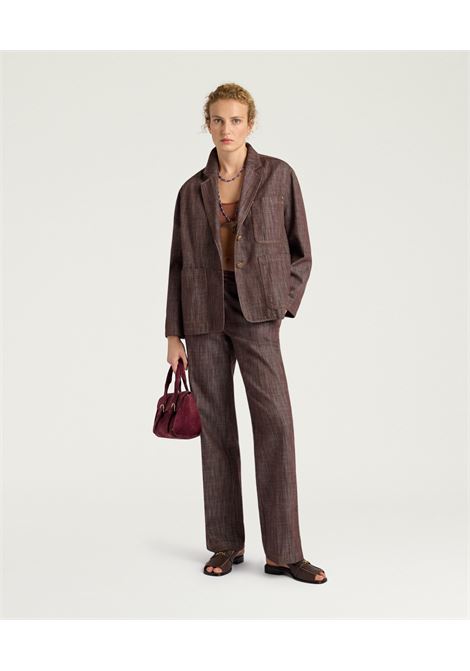 Pantaloni Chimayo Aderenti in Denim Moro MOMONI | Pantaloni | MOPA0070616