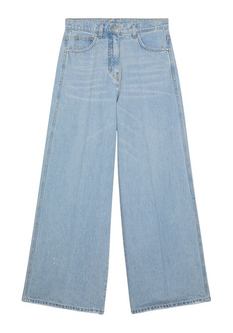 Pantaloni Flare Momonì Manuel in Denim 12oz - Lavaggio Chiaro MOMONI | Pantaloni | MOPA0100871