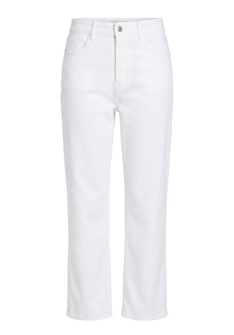 Pantaloni a Sigaretta Momonì Aidan in Denim Stretch - Bianco MOMONI | Pantaloni | MOPA0180016