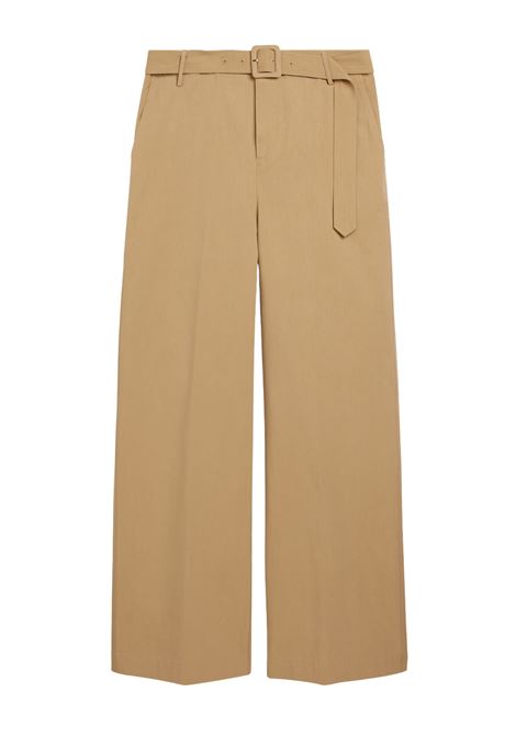 Pantaloni a Gamba Dritta Momonì Navajo in Gabardina - Nocciola MOMONI | Pantaloni | MOPA0200664