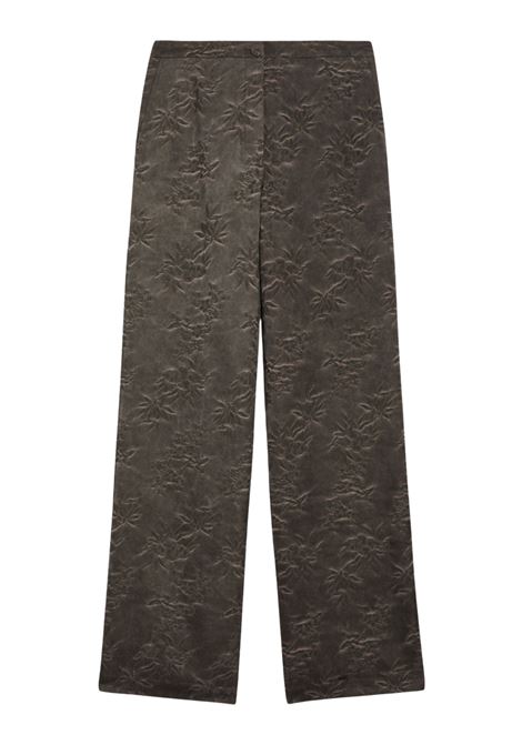 Pantaloni Momonì Candeo Palazzo in Jacquard - Tintura Naturale Mudding Bicolore MOMONI | Pantaloni | MOPA0250630
