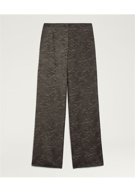 Pantaloni Momonì Candeo Palazzo in Jacquard - Tintura Naturale Mudding Bicolore MOMONI | Pantaloni | MOPA0250630