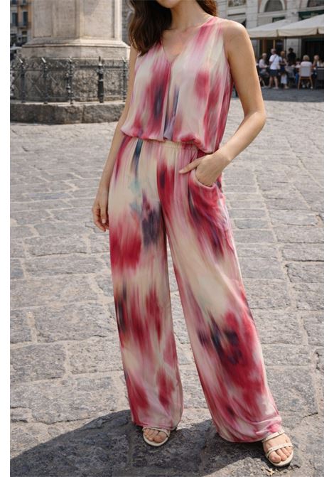 Pantaloni Momonì Rancho Cropped in Cady di Viscosa Stampato - Gamba Dritta MOMONI | Pantaloni | MOPA0453044