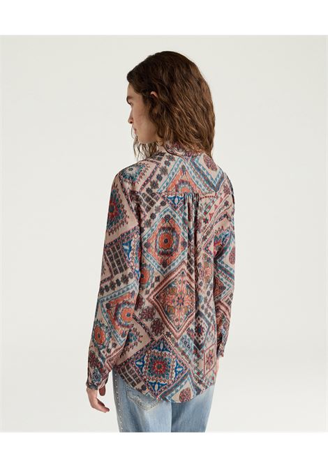 Camicia Momonì Meudon in Crepe de Chine di Seta Stampata - Fit Comfort MOMONI | CAMICIE | MOSH0044440