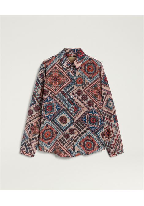 Camicia Momonì Meudon in Crepe de Chine di Seta Stampata - Fit Comfort MOMONI | CAMICIE | MOSH0044440