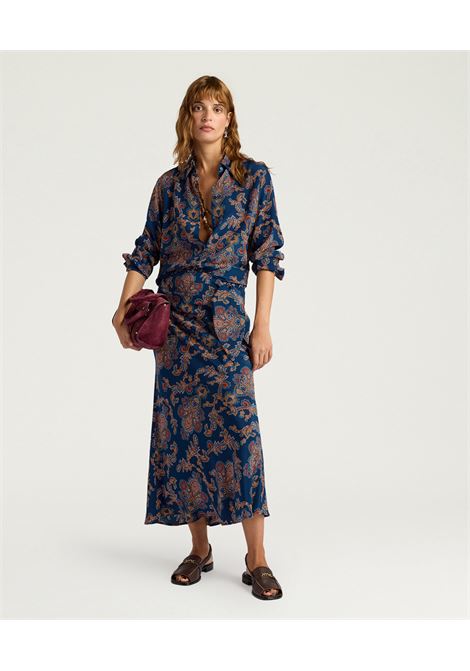 Momonì Meudon Shirt in Printed Silk Crepe de Chine - Comfort Fit MOMONI |  | MOSH0048002