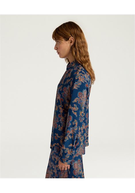 Momonì Meudon Shirt in Printed Silk Crepe de Chine - Comfort Fit MOMONI |  | MOSH0048002