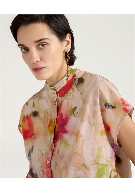 Camicia Regolare Momonì Vihuela in Popeline Stampato - Multicolor MOMONI | CAMICIE | MOSH0439095