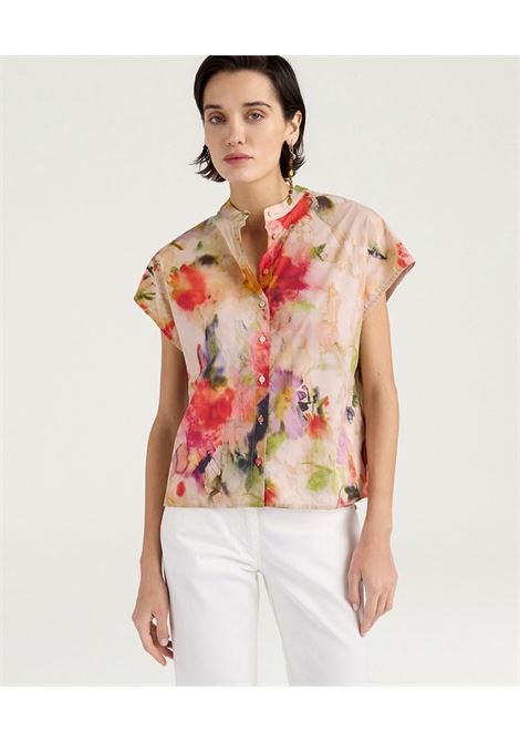 Camicia Regolare Momonì Vihuela in Popeline Stampato - Multicolor MOMONI | CAMICIE | MOSH0439095
