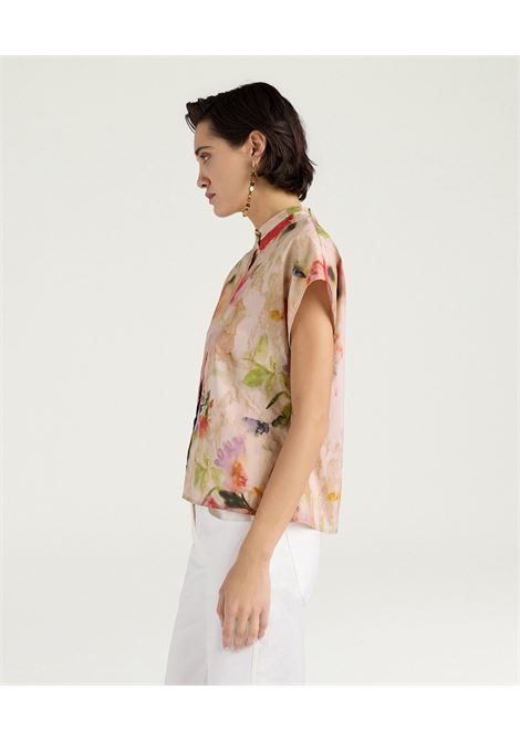Camicia Regolare Momonì Vihuela in Popeline Stampato - Multicolor MOMONI | CAMICIE | MOSH0439095