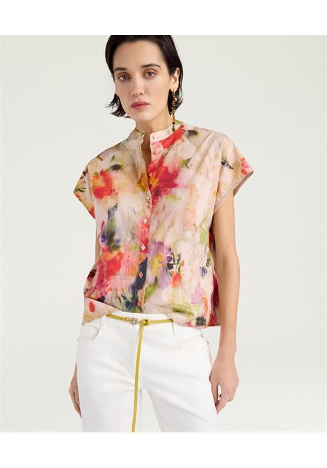 Camicia Regolare Momonì Vihuela in Popeline Stampato - Multicolor MOMONI | CAMICIE | MOSH0439095
