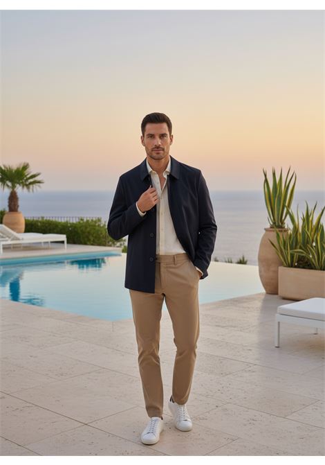 MONTECORE Men's Technical Stretch Lightweight Jacket in Dark Blue MONTECORE |  | S10MUC936-18589