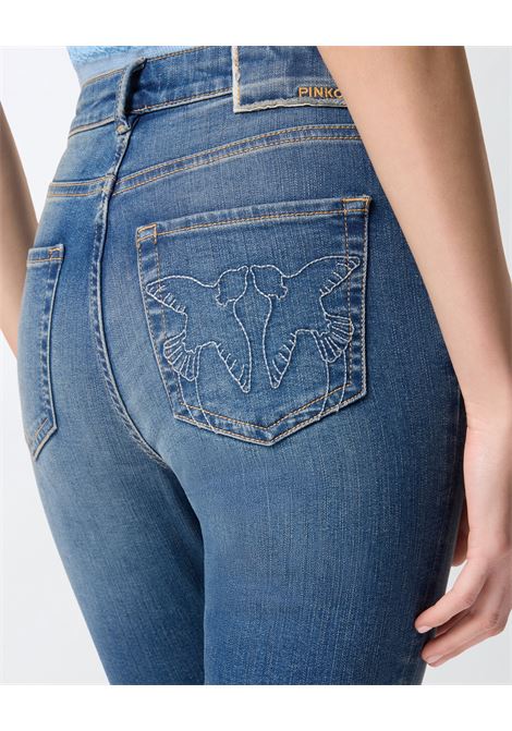 Jeans Pinko Sabrina Skinny 5 Tasche in Denim Stretch - Lavaggio Medio Vintage PINKO | JEANS | 100169-A33LPJC