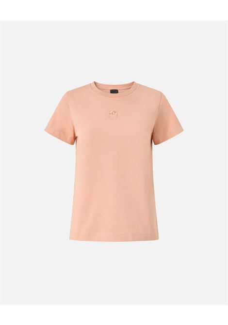 Pinko Love Birds logo embroidered pure cotton t-shirt PINKO |  | 100355-A339P92