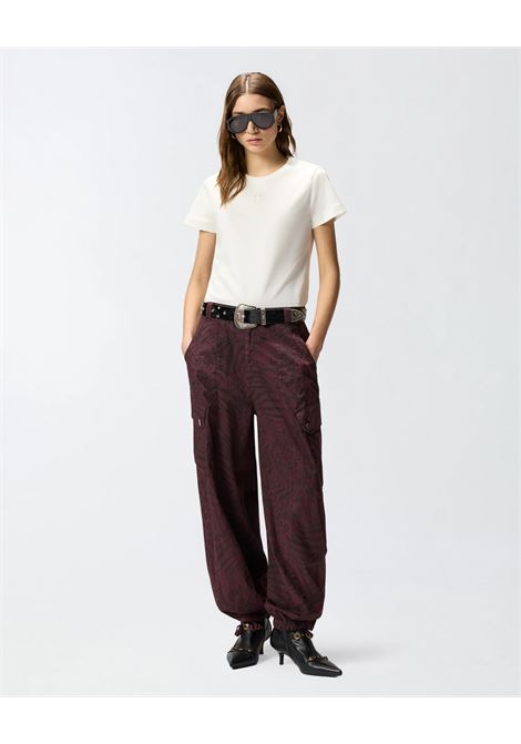 Pinko Love Birds logo embroidered pure cotton t-shirt PINKO |  | 100355-A339Z05