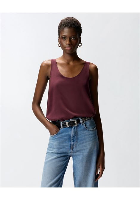 Pinko sand-washed silk crepe de Chine tank top PINKO |  | 104670-A2T7RR7