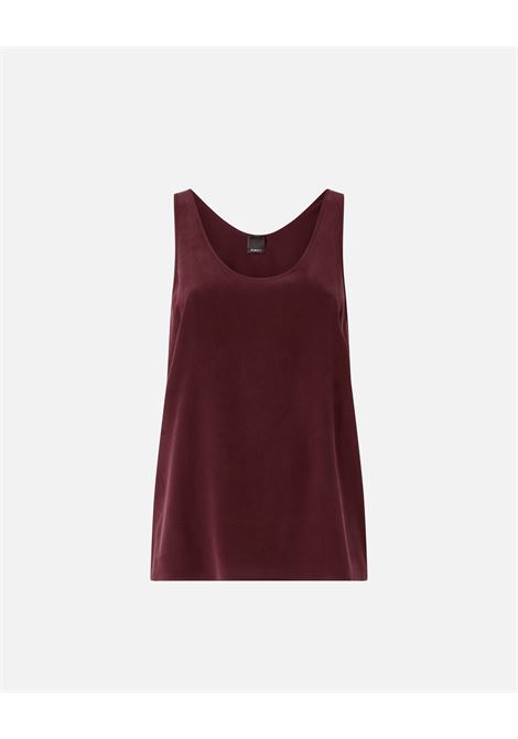 Pinko sand-washed silk crepe de Chine tank top PINKO |  | 104670-A2T7RR7