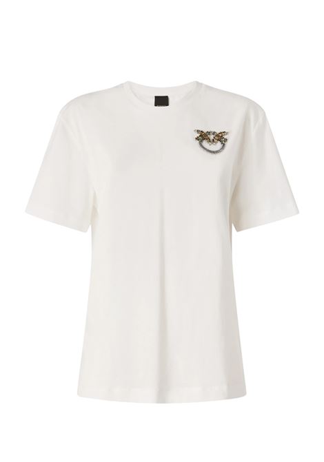 Pinko cotton T-shirt with Love Birds jewel application PINKO |  | 105526-A33FZ05