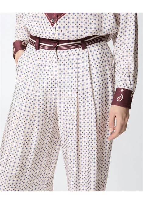 Pinko straight-leg trousers with tie-print twill PINKO |  | 106203-A31KBBA