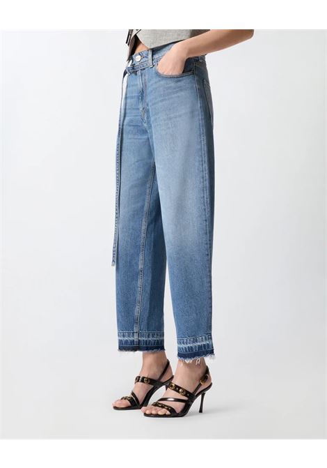 Pinko Estelle Belt Egg balloon jeans with worn effect PINKO |  | 106396-A33WPJD
