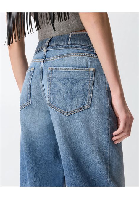 Pinko Estelle Belt Egg balloon jeans with worn effect PINKO |  | 106396-A33WPJD