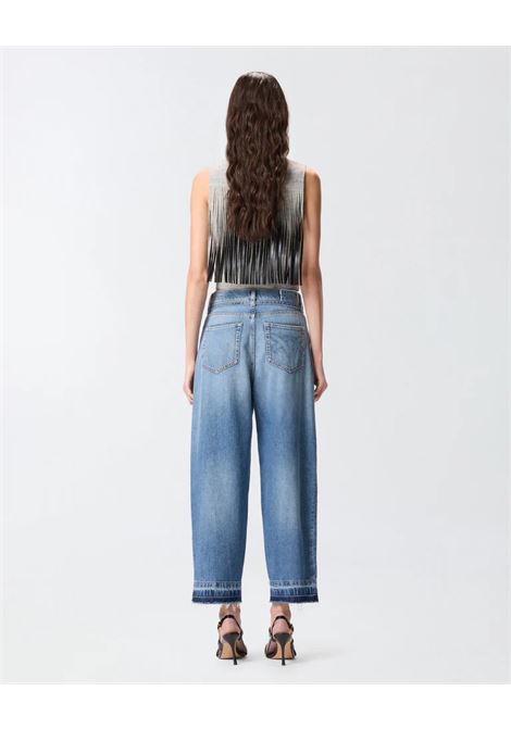 Pinko Estelle Belt Egg balloon jeans with worn effect PINKO |  | 106396-A33WPJD
