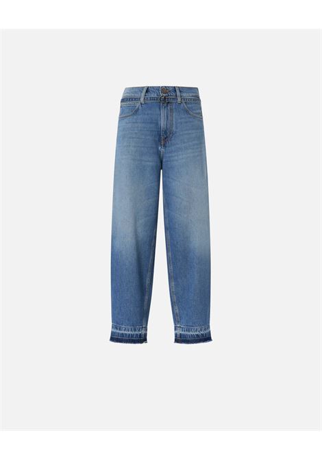 Pinko Estelle Belt Egg balloon jeans with worn effect PINKO |  | 106396-A33WPJD