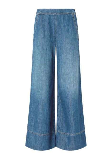 Pinko wide-leg linen-blend denim trousers PINKO |  | 106398-A33JPJD