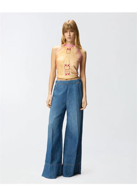 Pinko wide-leg linen-blend denim trousers PINKO |  | 106398-A33JPJD