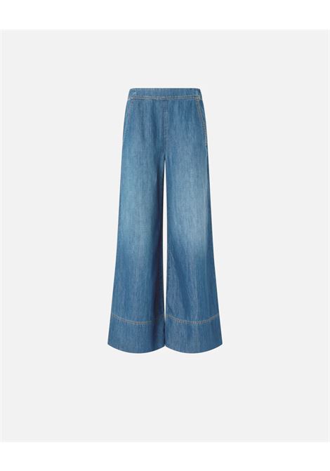 Pinko wide-leg linen-blend denim trousers PINKO |  | 106398-A33JPJD