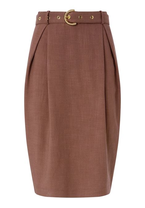 Gonna Pinko Edwena longuette aderente con cintura in tessuto panama PINKO | Gonna | 106449-A2W6L78