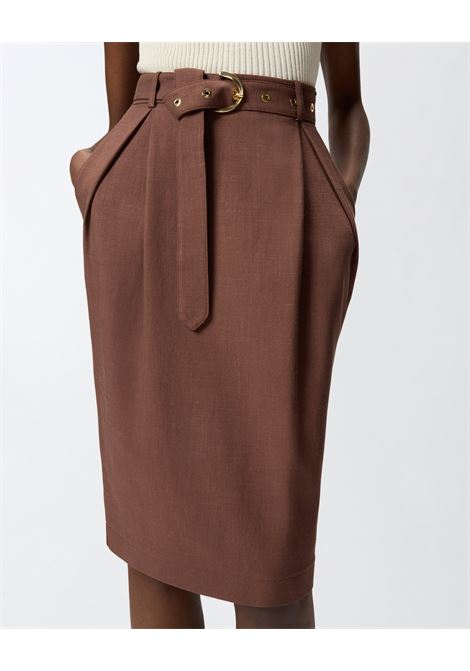 Gonna Pinko Edwena longuette aderente con cintura in tessuto panama PINKO | Gonna | 106449-A2W6L78