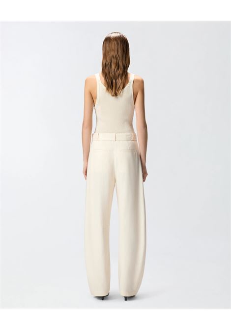 Pinko straight-leg panama trousers with removable belt PINKO |  | 106492-A2W6C00