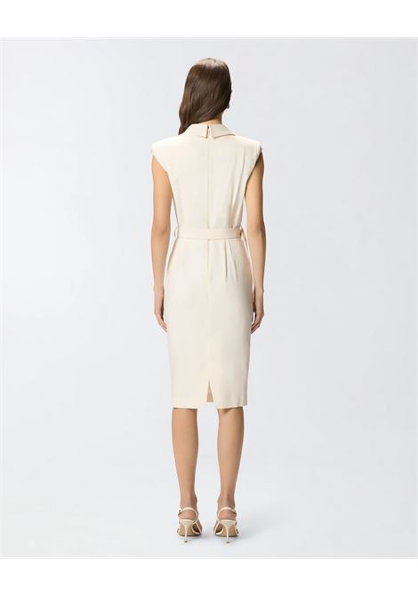 Pinko midi wrap dress with belt in panama-effect fabric PINKO |  | 106565-A2W6C00