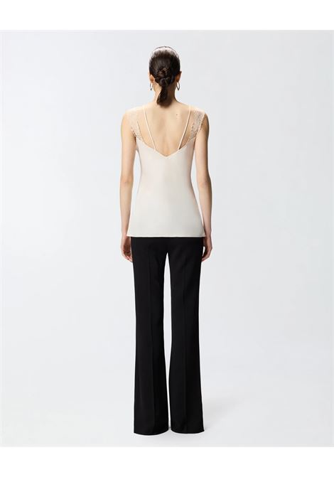 Pinko lingerie-style viscose twill top with lace inserts PINKO |  | 106623-A385P97