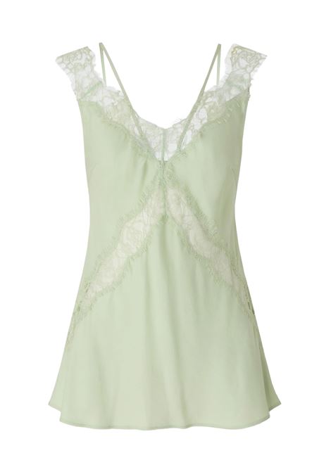 Pinko lingerie-style viscose twill top with lace inserts PINKO |  | 106623-A385S86