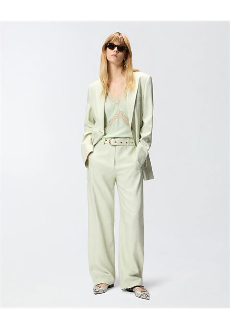 Pinko lingerie-style viscose twill top with lace inserts PINKO |  | 106623-A385S86